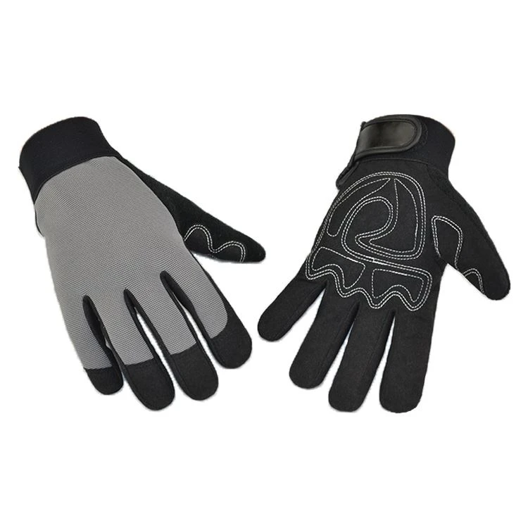 Wytrzymałe skórzane rękawice gospodarstwa domowego Tactical Black